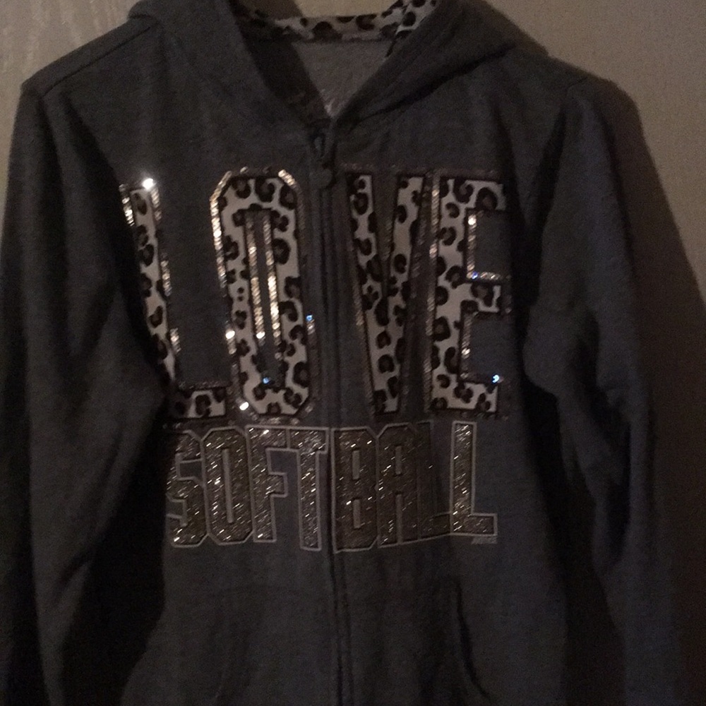 Justice softball hoodie